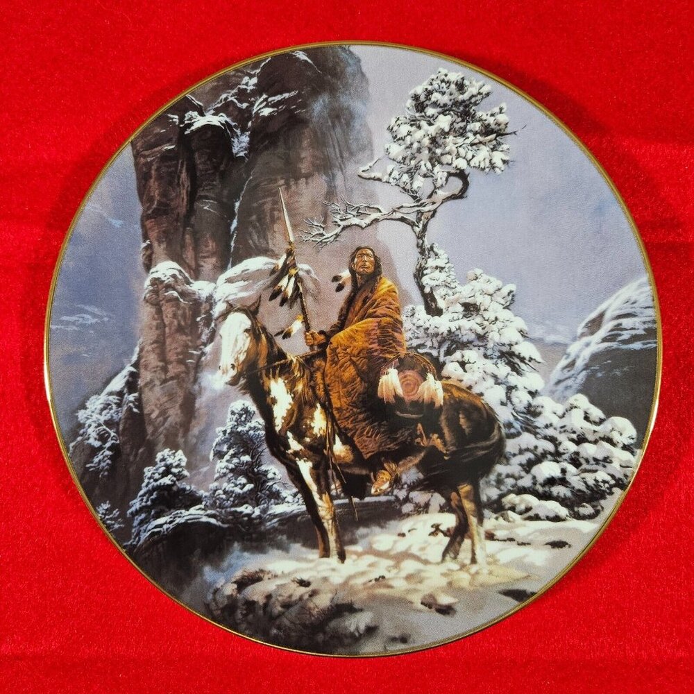 "Mystic Warrior" from the Mystic Warriors Plate Collection 1992 -NIB+COA (H130B)